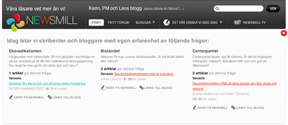 Ämnen på Newsmill