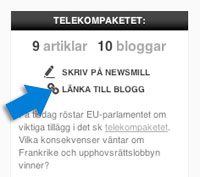 Länka till blogg