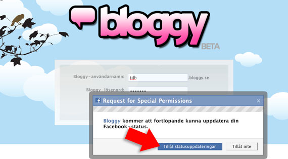 Tillåt statusuppdateringar - så klart!